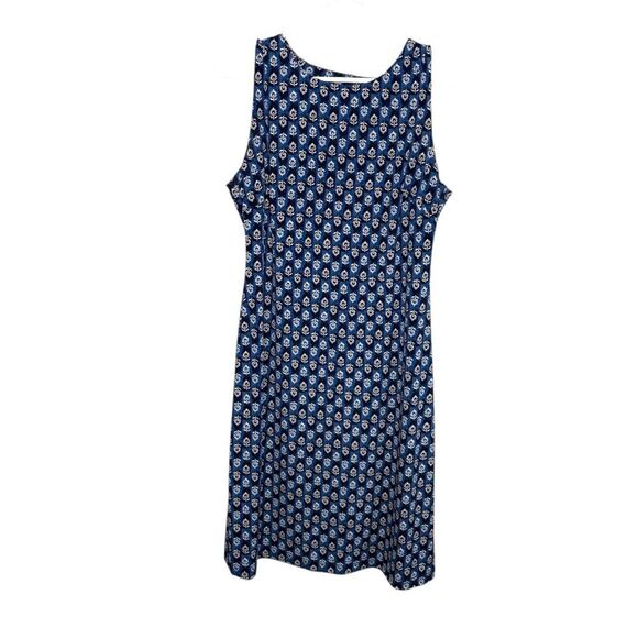 Tommy Hilfiger Blue Floral Sleeveless Modest Knee Length Sheath Dress size 6 - Picture 1 of 5